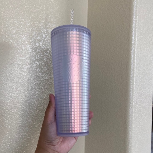 Starbucks Other - Starbucks Iridescent Lavender Grid Tumbler